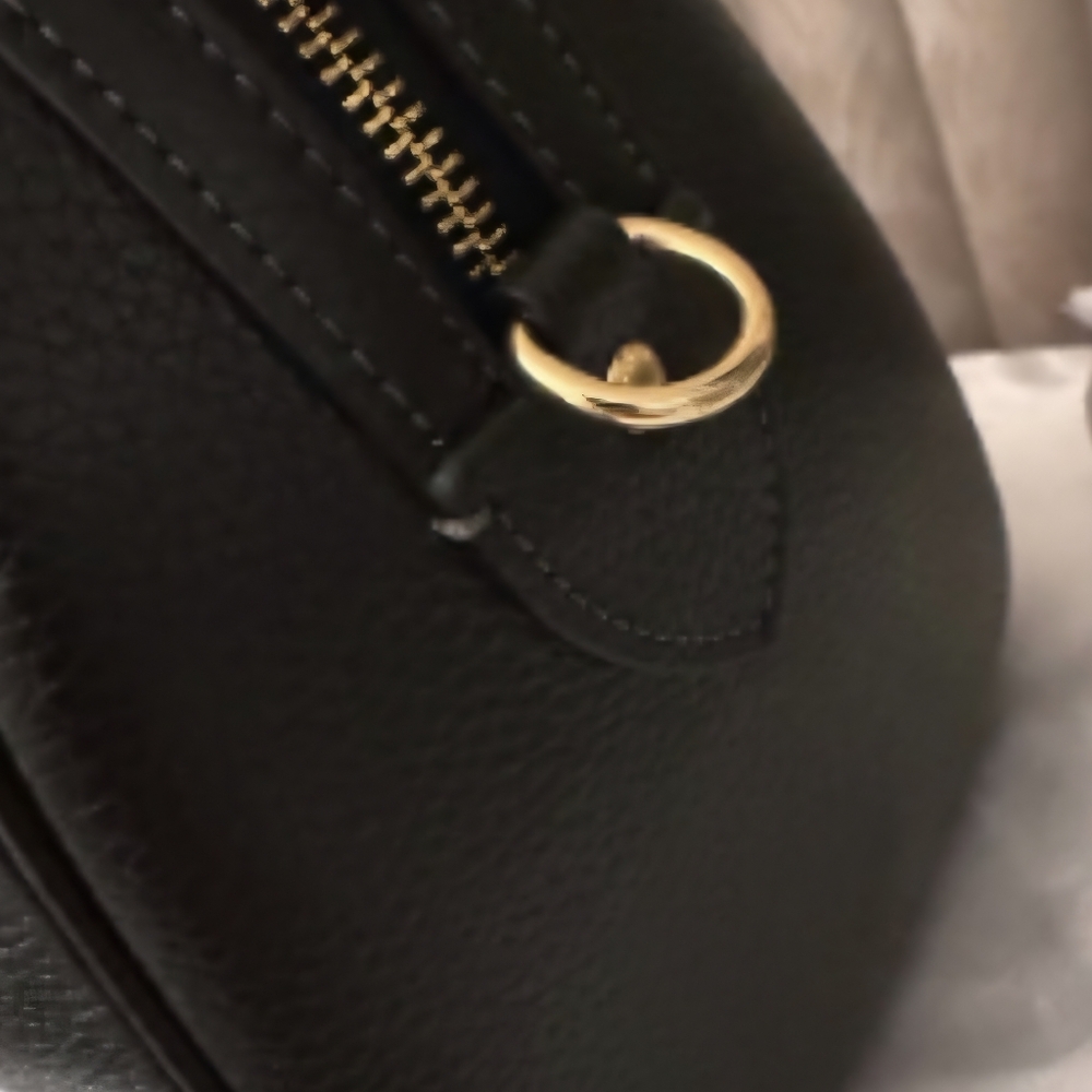 COACH Rowan Satchel Bag Black Refined Pebble Leather (NWT) - Picture 3 of 13